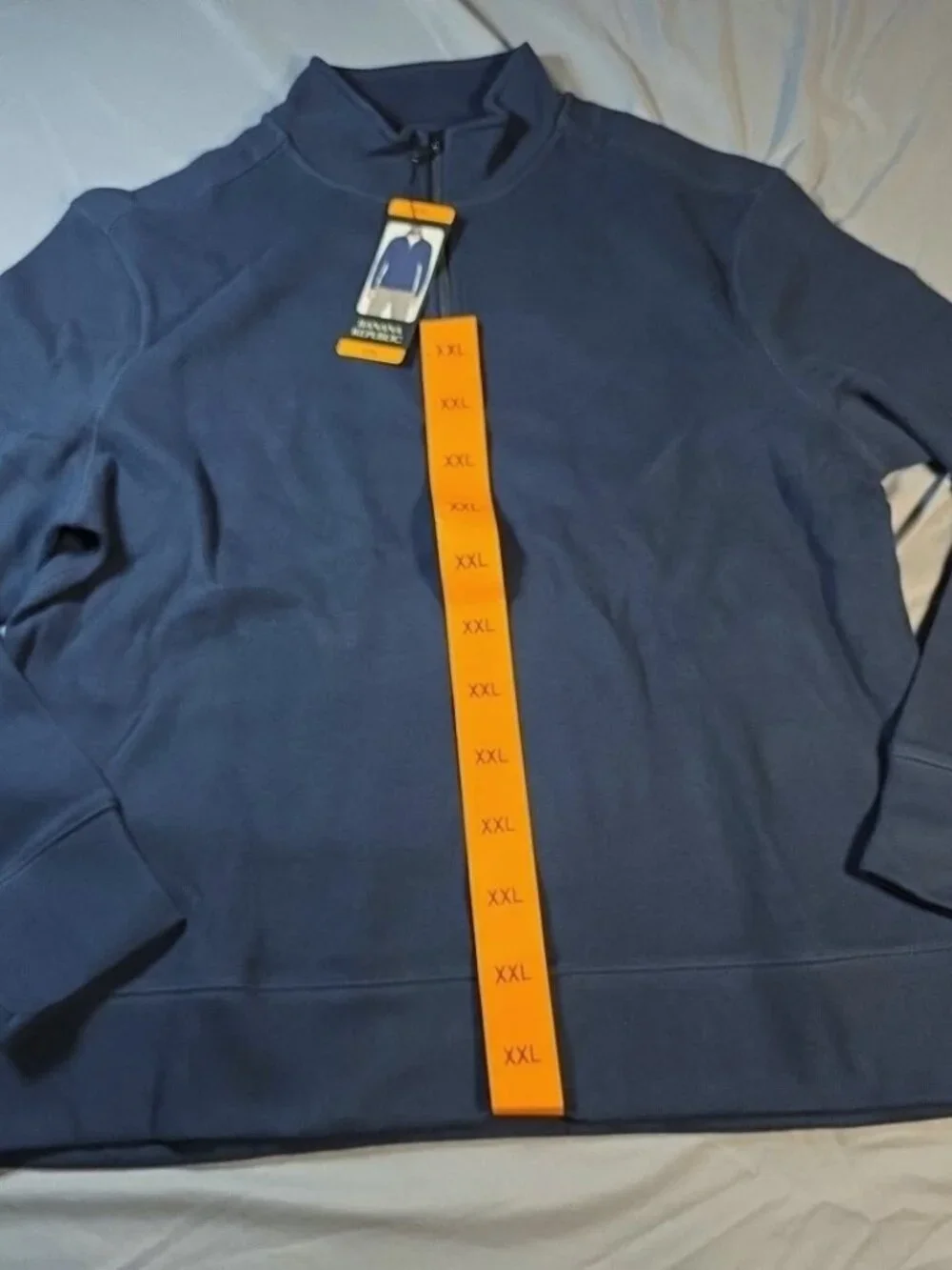 NEW Banana Republic Mens 1/4 Zip Pullover Sweater NWT XXL Navy